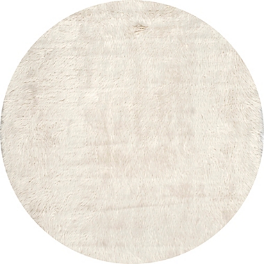 nuLOOM Cloud Shag 5-Foot Round Area Rug in Ivory. View a larger version of this product image.