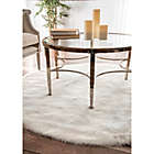 Alternate image 1 for nuLOOM Cloud Shag 5-Foot Round Area Rug in Ivory