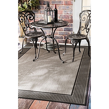nuLOOM Gris Indoor/Outdoor 5-Foot 3-Inch x 7-Foot 6-Inch Area Rug in Grey. View a larger version of this product image.