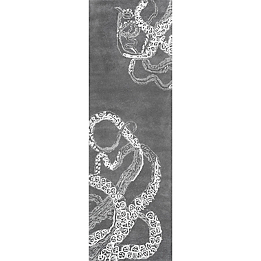 Nuloom Octopus Tail 2-Foot 6-Inch x 8-Foot Runner in Midnight. View a larger version of this product image.
