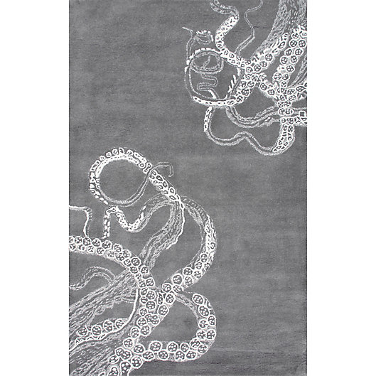 Alternate image 1 for Nuloom Octopus Tail 4-Foot x 6-Foot Area Rug in Midnight