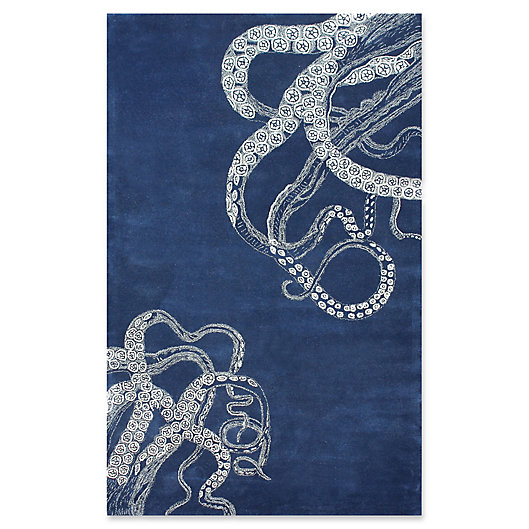 Alternate image 1 for Nuloom Octopus Tail 5-Foot x 8-Foot Area Rug in Navy