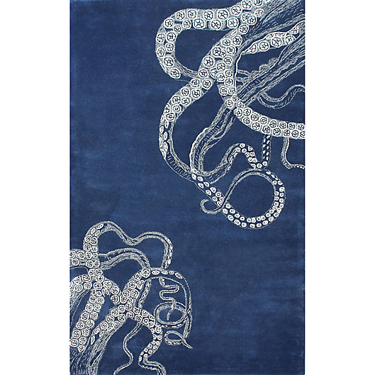 Alternate image 1 for Nuloom Octopus Tail 7-Foot 6-Inch x 9-Foot 6-Inch Area Rug in Navy