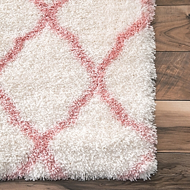 nuLOOM Nelda Trellis Kids 3-Foot 3-Inch x 5-Foot Area Rug in Baby Pink. View a larger version of this product image.