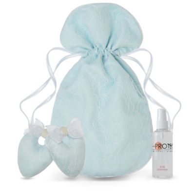 Protect My Shoes 4-Piece Bridal Shoe Stuffers, Bag and Fragrance Set in Blue
