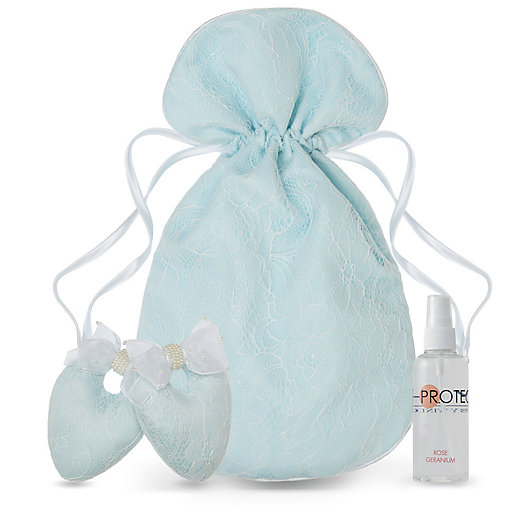 Alternate image 1 for Protect My Shoes 4-Piece Bridal Shoe Stuffers, Bag and Fragrance Set in Blue