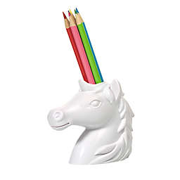 Kikkerland® Unicorn Pencil Holder in White