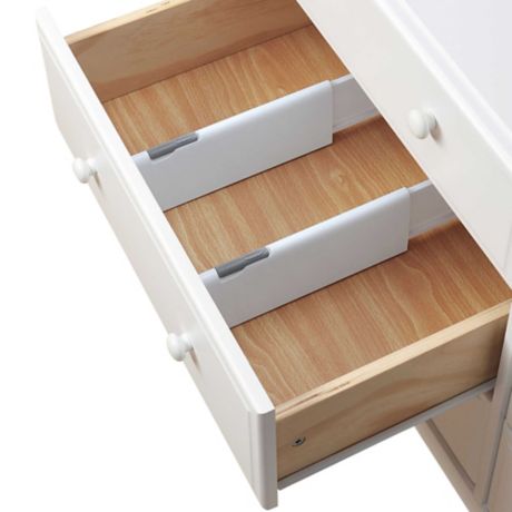 6 Pack Adjustable Drawer Dividers Organizer Separators Closet Baby