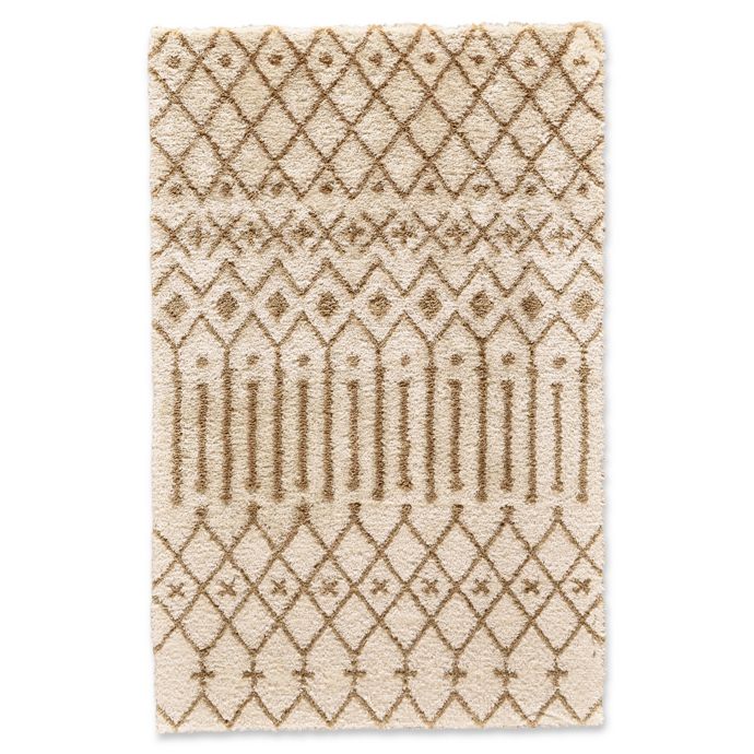 Feizy Noemie Area Rug in Ivory/Tan Bed Bath & Beyond