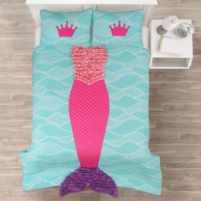 mermaid quilt set