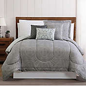 Calista 12-Piece King Comforter Set in Grey