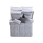 Alternate image 1 for Calista 12-Piece Queen Comforter Set in Grey
