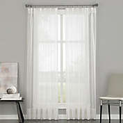 Soho Voile Pinch Pleat 95-Inch Rod Pocket Window Curtain Panel in Oyster (Single)
