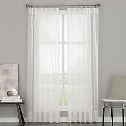 Soho Voile Pinch Pleat 63-Inch Rod Pocket Window Curtain Panel in Oyster (Single)