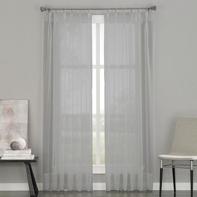 Soho Voile Pinch Pleat Rod Pocket Window Curtain Panel Bed Bath