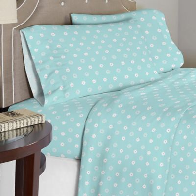 Lullaby Bedding Butterfly Garden Pillowcases (Set of 2) in Blue/White
