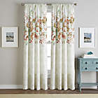 Alternate image 1 for Watercolor Floral 84-Inch Rod Pocket Window Curtain Panel in Spice