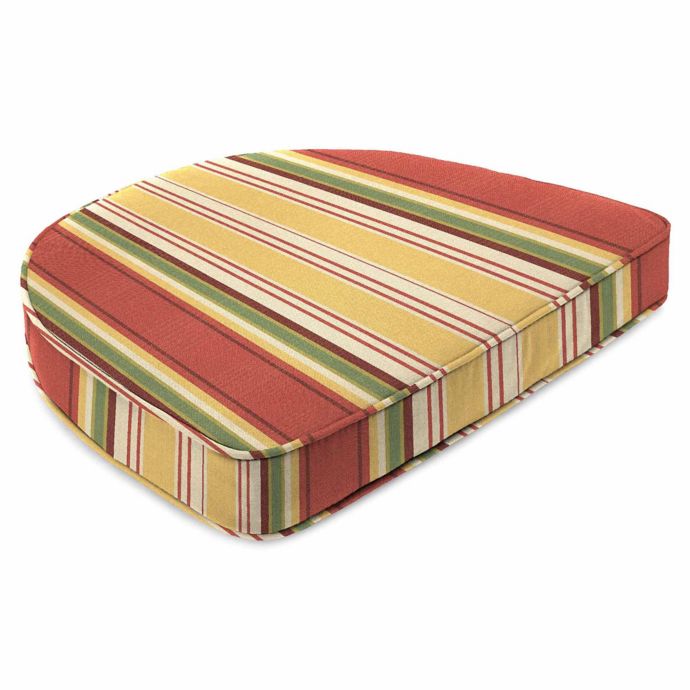 Aynovak Sunset Outdoor Multicolor Contoured Box Edge Chair Cushion