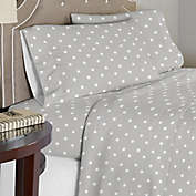 Lullaby Bedding Space Twin XL Sheet Set in Grey/White