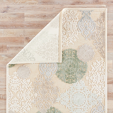Jaipur Fables Wistful 2&#39; x 3&#39; Accent Rug in Ivory/Blue. View a larger version of this product image.