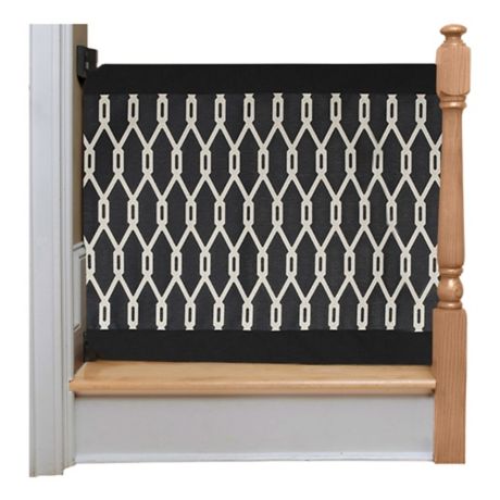 The Stair Barrier Wall To Banister Gate In Onyx Buybuy Baby