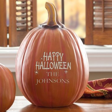 Happy Halloween Large Pumpkin in Orange. View a larger version of this product image.