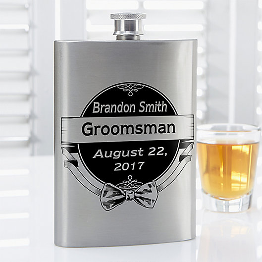 Alternate image 1 for Cheers to the Groomsman Flask