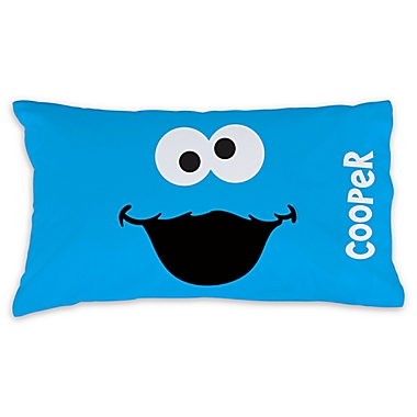Sesame Street&reg; Cookie Monster Pillowcase in Blue. View a larger version of this product image.