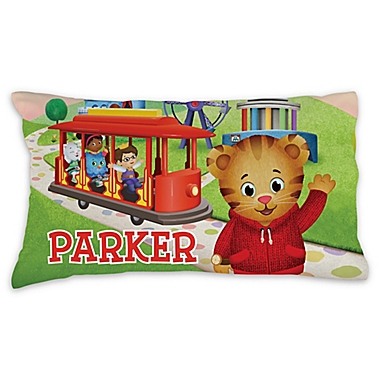 Daniel Tiger Trolley Pillowcase in Green. View a larger version of this product image.