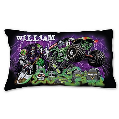 Monster Jam Grave Pillowcase in Black. View a larger version of this product image.