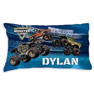 Monster Jam Arena Madness Pillowcase in Blue. View a larger version of this product image.