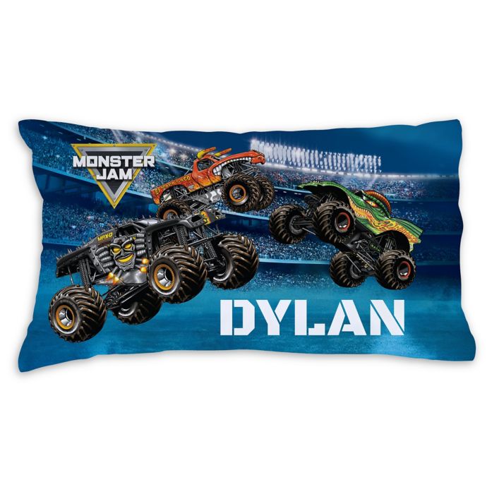 Monster Jam Arena Madness Pillowcase In Blue Buybuy Baby