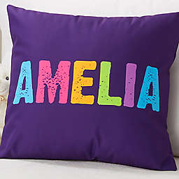 All Mine! Personalized 14-Inch Square Throw Pillow