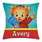 Alternate image 0 for Daniel Tiger Square Throw Pillow in Red
