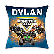 &quot;Monster Jam&quot; Trucks Square Throw Pillow in Blue