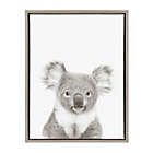 Alternate image 0 for Kate And Laurel Sylvie Koala 18-Inch x 24-Inch Grey Framed Canvas Wall Art