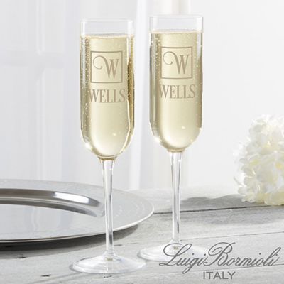 modern champagne flutes