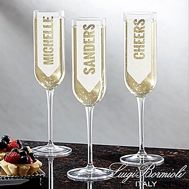 Luigi Bormioli Sublime SON.hyx&reg; Write Your Own Personalized Modern Champagne Flute. View a larger version of this product image.