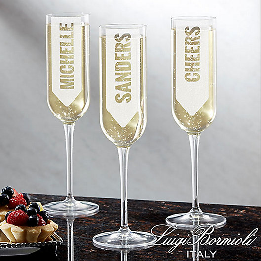 Alternate image 1 for Luigi Bormioli Sublime SON.hyx® Write Your Own Personalized Modern Champagne Flute