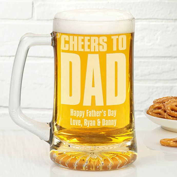 Download Cheers! To Him 25 oz. Beer Glass | Bed Bath and Beyond Canada