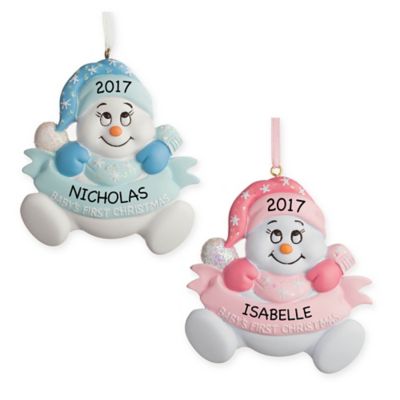 snowbabies baby's first christmas