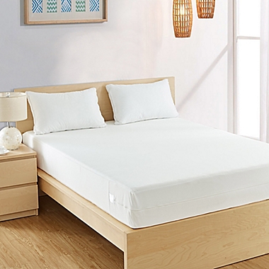 Bedbug Solution Zippered Elite 9-Inch Deep Mattress or Box Spring  Protector Cover in White. View a larger version of this product image.