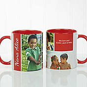 Family Love 11 oz. Photo Collage Coffee Mug in Red