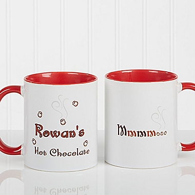 Mmmm...11 oz. Hot Cocoa Mug in Red. View a larger version of this product image.