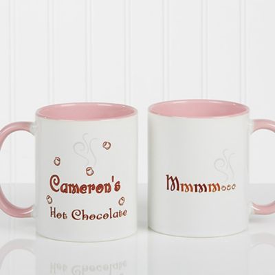 Mmmm...11 oz. Hot Cocoa Mug in Pink