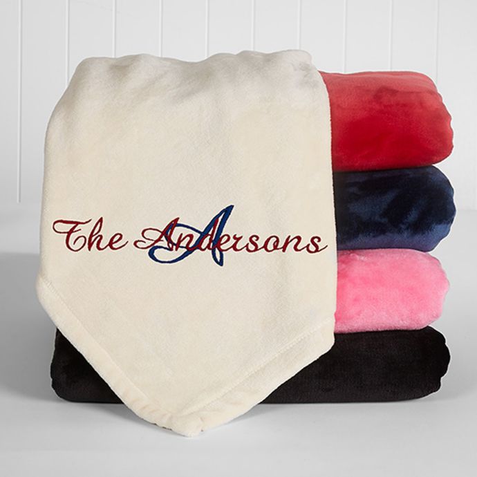 Initially Yours 50 Inch X 60 Inch Fleece Throw Blanket Buybuy Baby