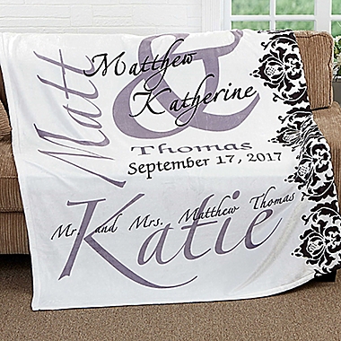 The Wedding Couple Fleece Throw Blanket. View a larger version of this product image.