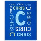 Alternate image 1 for Repeating Name 50-Inch x 60-Inch Fleece Throw Blanket