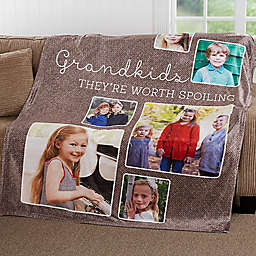They're Worth Spoiling 50-Inch x 60-Inch Fleece Throw Blanket