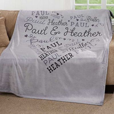 bed bath and beyond personalized blanket